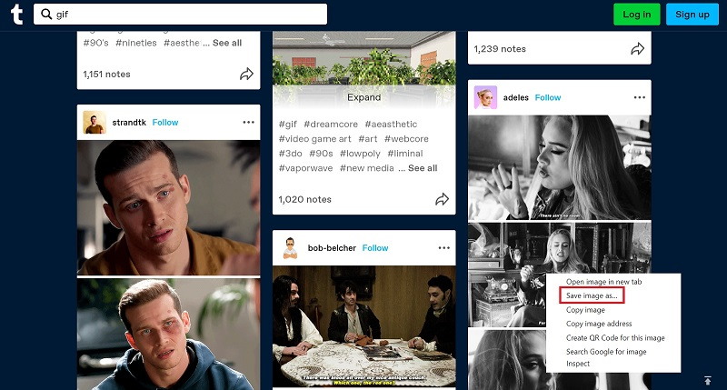 The exact steps may vary from browser to browser but the whole process of downloading GIFs from Tumblr is right straightforward.