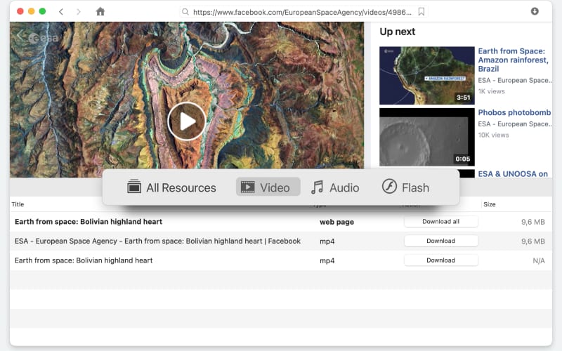 You’ll find a brief instruction for using videos downloader from Facebook below.