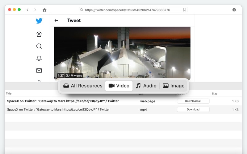 The best Twitter video downloader for Mac users.