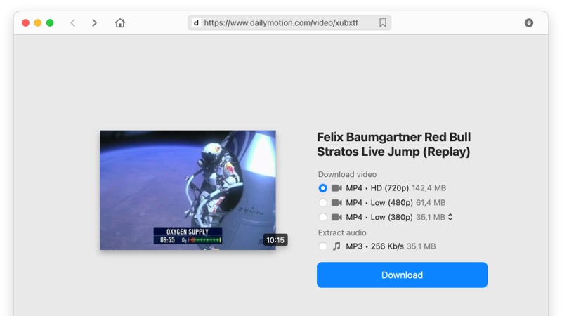 You can download Dailymotion videos in Simple or Advanced modes of VideoDuke.