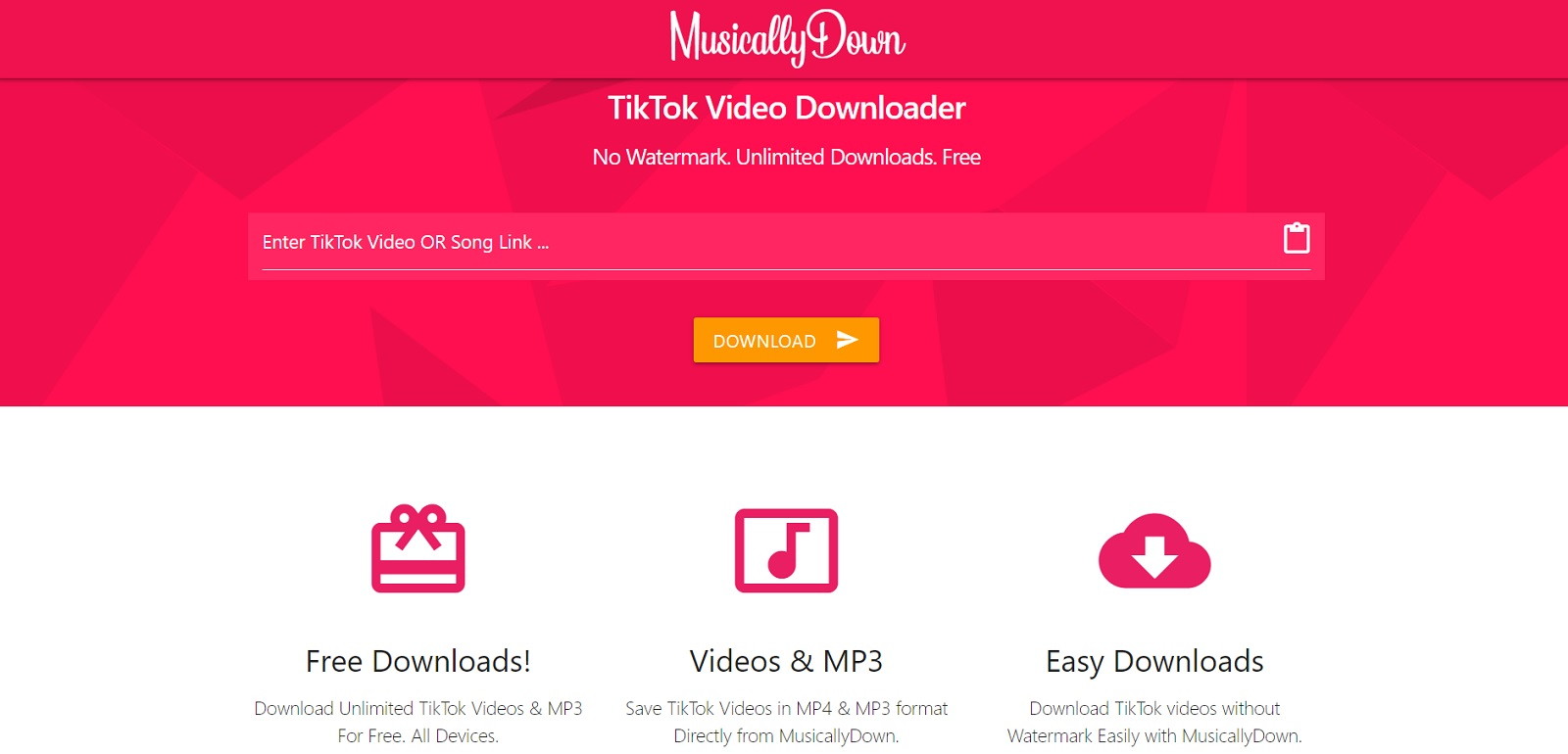 Free Tiktok Downloader - MP4, MP3