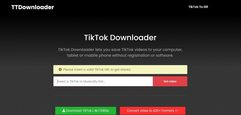 That's how TTDownloader looks like.