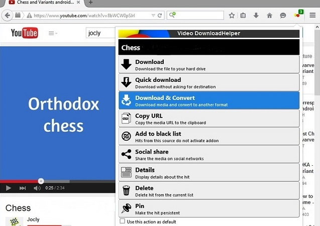 Video DownloadHelper for Firefox