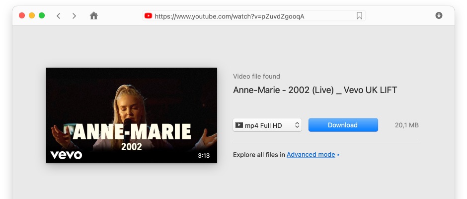 Download music files on Mac is so easy if you have a VideoDuke.